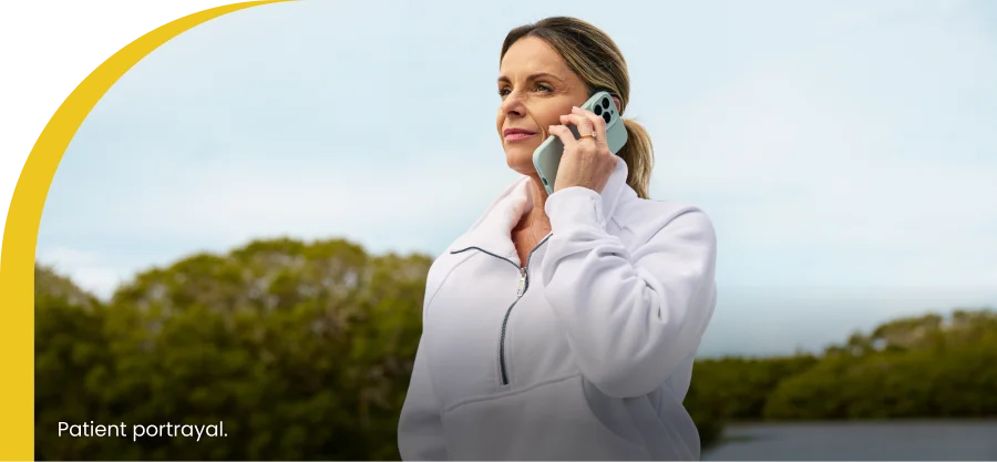 Woman with phone